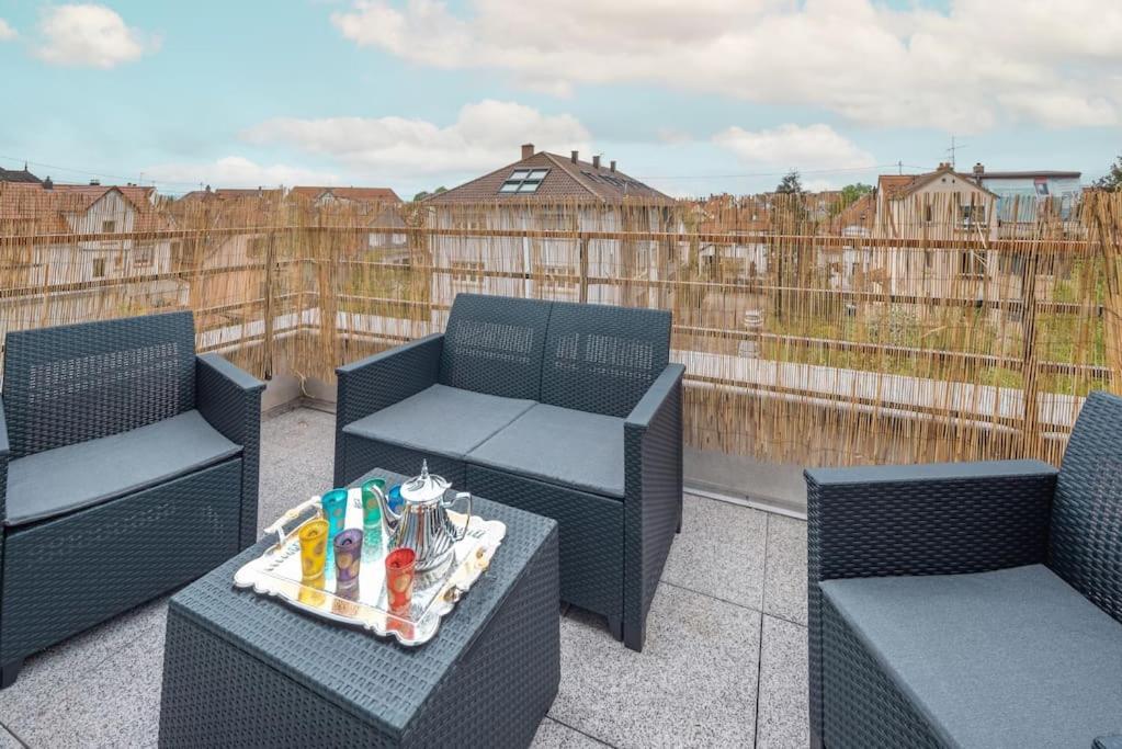 L'Excellence-8Min Aeroport-Terrasse-Parking Prive Leilighet Lingolsheim Eksteriør bilde